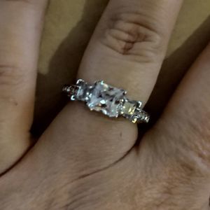 Brilliantly Cut CZ Princess Cut Ring!